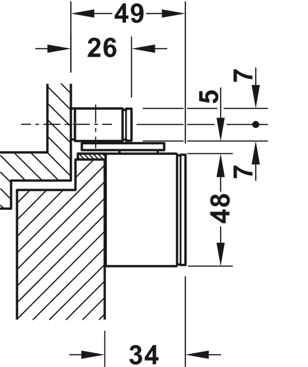 Geze ActiveStop Int Wood Drs SM Alu Slv