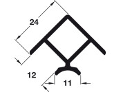 Plinth 90D Conn 150mm PVC/Alu Silver