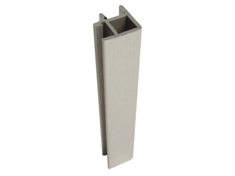 Plinth 90D Conn 150mm PVC/Alu Silver