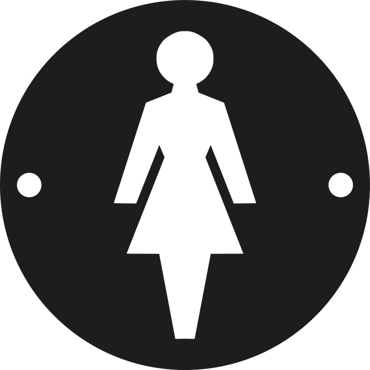 Graphic Sign, &Oslash; 76 mm, 1.5 mm Thick, Stainless Steel or Aluminium