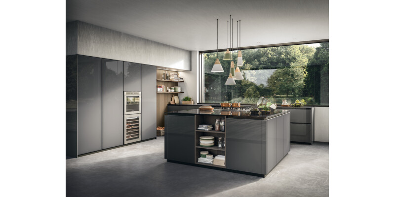 Plinth Panel 145x3000mm Alu Graphite