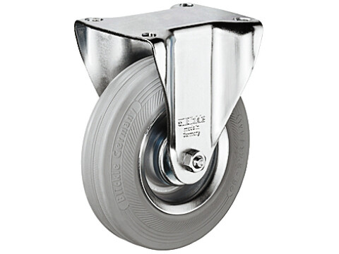 Single Wheel Castor, Plate Fixing