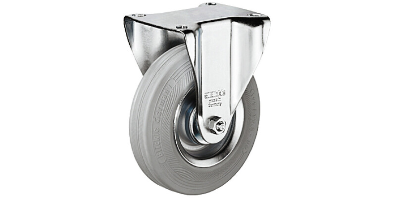 Single Wheel Castor, Plate Fixing