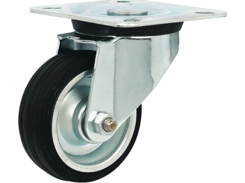Single Wheel Castor, Plate Fixing