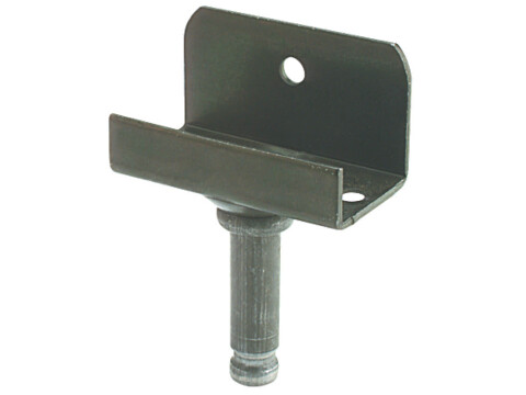 Pin/L Mount Plate Blk Galv St D8mm