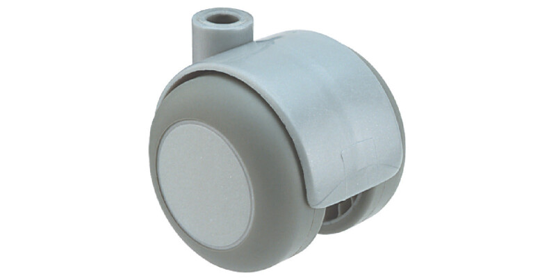 D50mm Twin Castor Swivel wo Brake Pin Al
