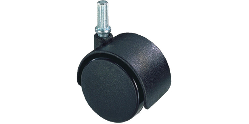 D30mm Twin Castor Swivel wo Brake PF Bk