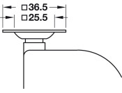 D50mm Enc.Castor Swivel wo Brake PL Chr