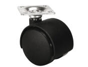 D50mm Twin Castor Swivel wo Brake M10 Bk