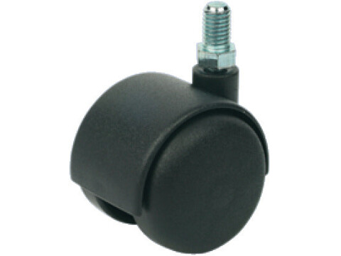 D50mm Twin Castor Swivel wo Brake M10 Bk