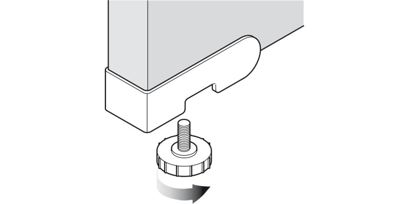 Corner Panel Adjuster 25mm Pl Black