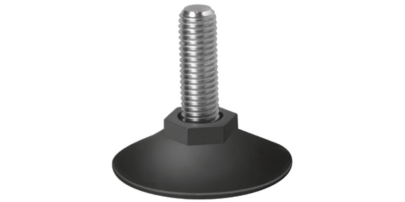 Adj Screw D46mm w Fixed Foot M10x50mm