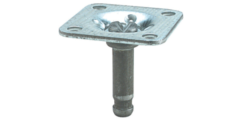 Pin/Mount Plate D8x38x38mm Galv St