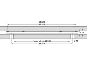 Turntable 360D 300kg D328mm ZA Blk