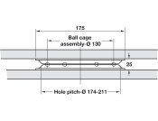 Turntable BB 360D 100kg 175mm St Bright