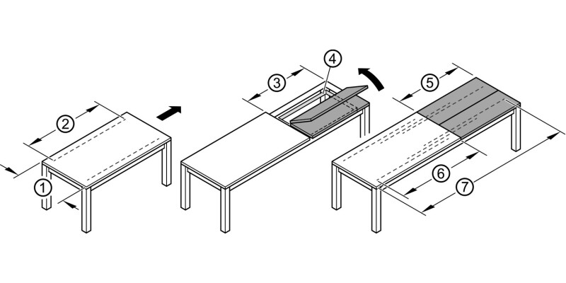 Extend Table Runners 90kg 740mm St Galv