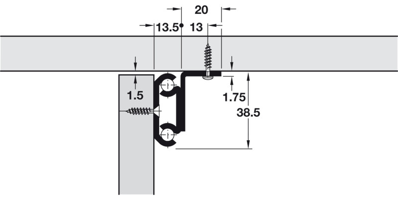 Extend Table Runners 60kg 850mm St Galv