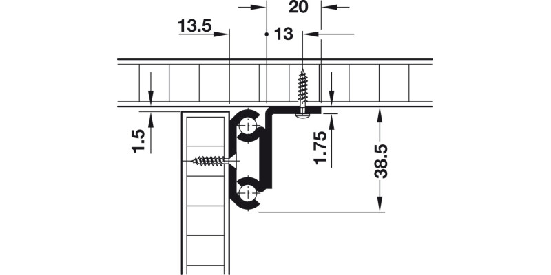 Extend Table Runners 60kg 850mm St Galv