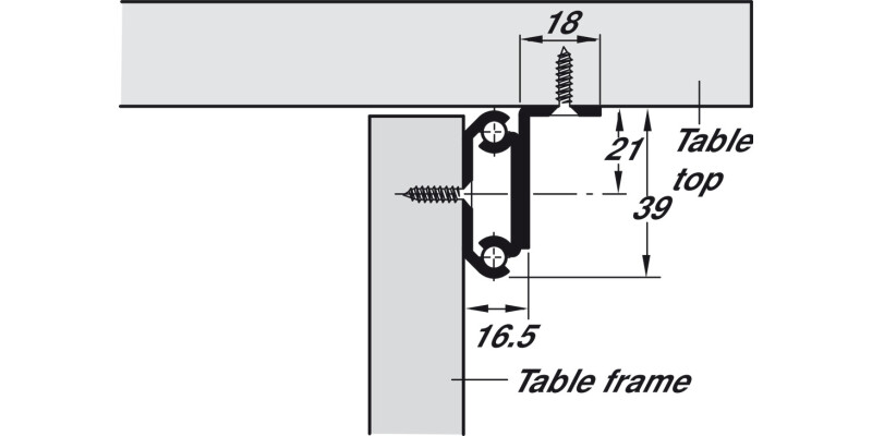 Extend Table Runners 60kg 1200mm St Galv
