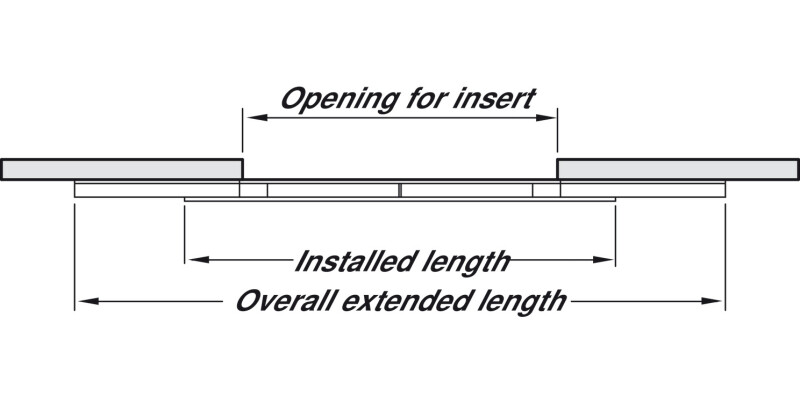 Extend Table Runners 60kg 1200mm St Galv