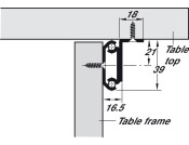 Extend Table Runners 60kg 650mm St Galv
