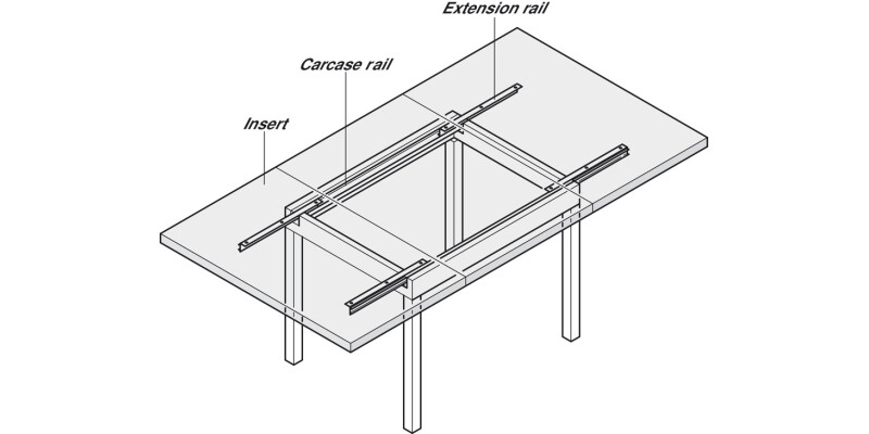 Extend Table Runners 60kg 650mm St Galv