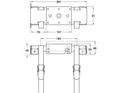 Izon CPU Holder Fixed Silver St/Nyl