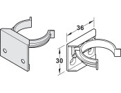 Plinth Clip+Bracket Screw Pl Black