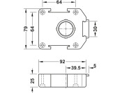 AXILO 78 Plinth Foot Top Section Screw