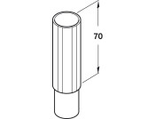 Plinth Shaft Extension Pc 50mm Pl Black
