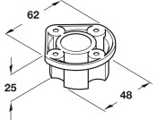 Plinth Top Section Screw Mount Pl Blk
