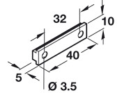 Plinth Bracket for 637.47.700 Pl White