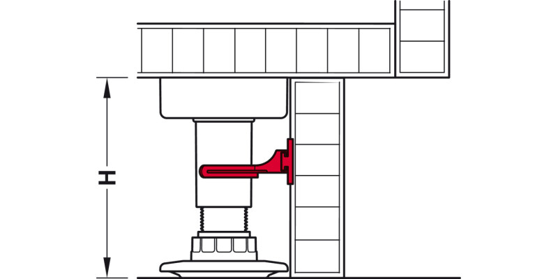 AXILO 78 Plinth Clip SlideOn Fit Plastic