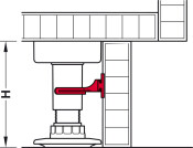 AXILO 78 Plinth Clip SlideOn Fit Plastic