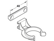 AXILO 78 Plinth Clip Screw Fix Plastic