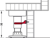 AXILO 78 Plinth Clip Screw Fix Plastic
