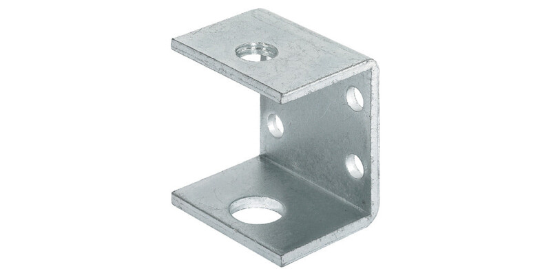 Screw On Bracket, for M10 Plinth Adjusting Screw, Double Angle