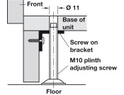 Screw On Bracket M10 L Shape Galv St