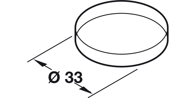 Protective Cap D33mm Press Pl Trans