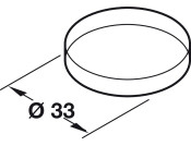 Protective Cap D33mm Press Pl Trans