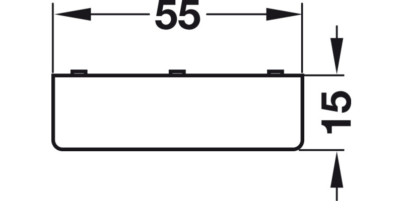 Adaptor D55x15mm Pl Blk for 635.91.310