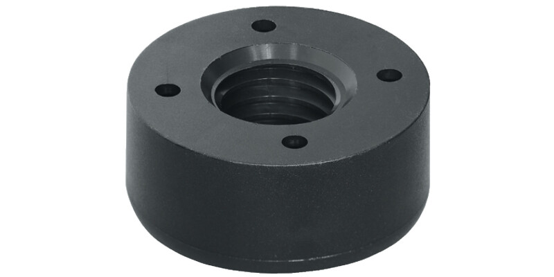 Furniture Glide D55x23mm ScrFix Pl Blk