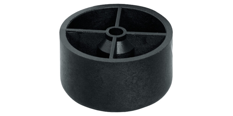 Furniture Glide D45x20mm Pl Blk