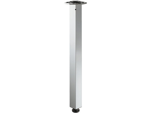 Sq Table Leg 60x60x705mm Pol Chr Plt