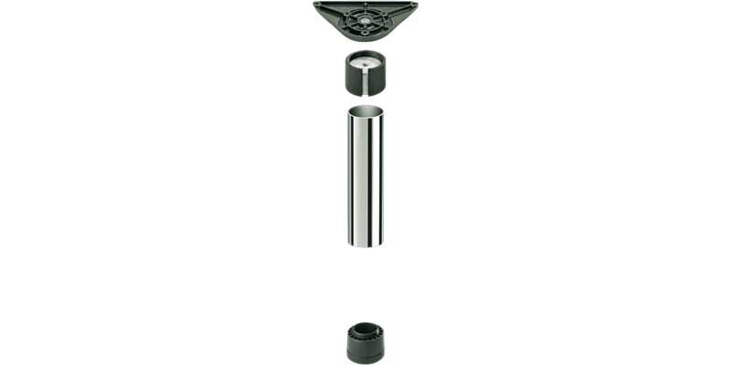 Height Adjustable Foot D80mm Pl Blk