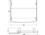 Izon PO Keyboard Tray 20kg Black