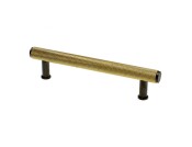 Alexander and Wilks Crispin Dual Finish Knurled T-bar Cupboard Pull Handle