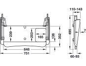 Izon Std Keyboard Tray 34kg St Black PC