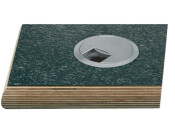 Cable Outlet 2prt D80x24mm Pl Black