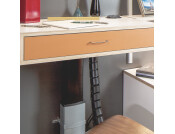 Vertical Cable Management Silver Col